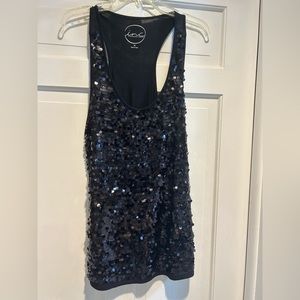 Inc Women’s Black Tank Top with Sequins